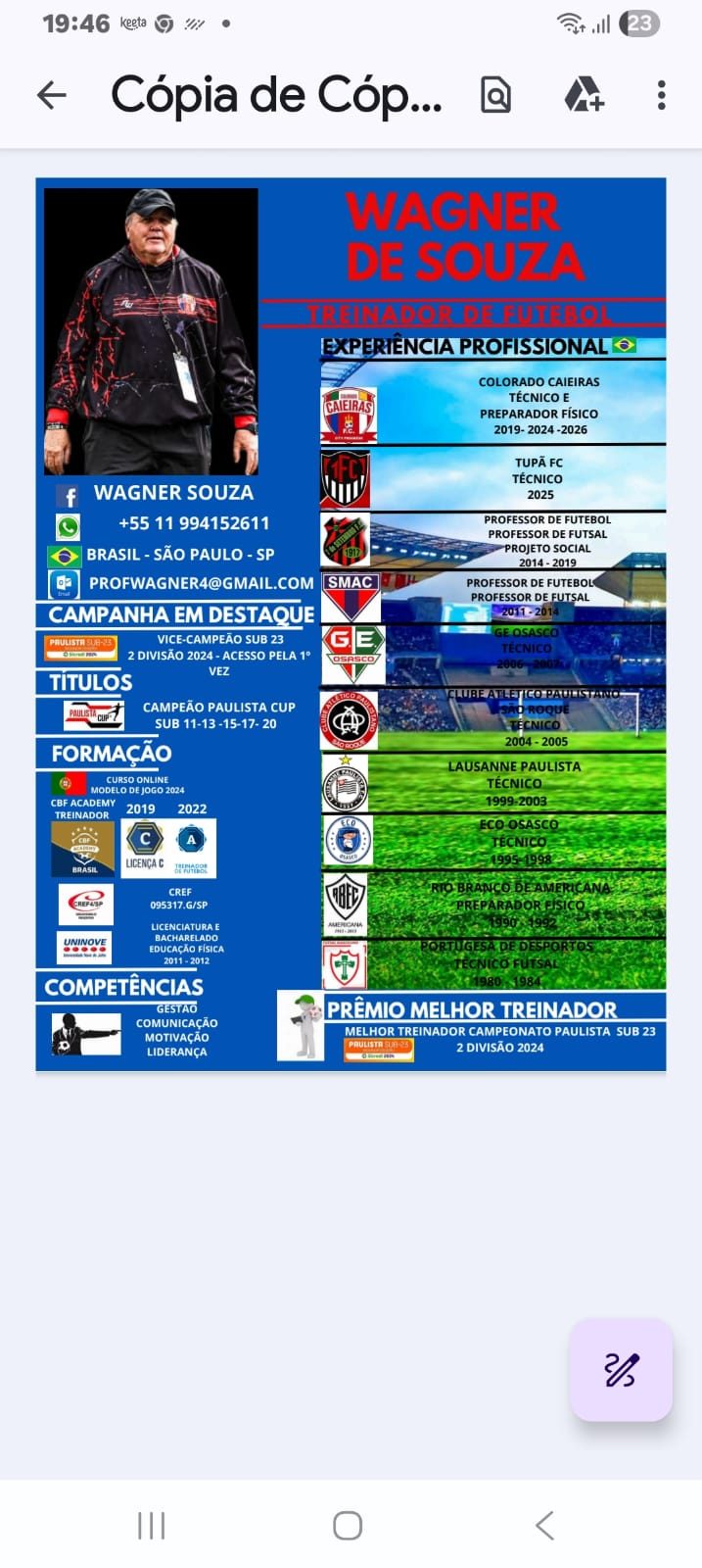 Mercado da bola  : Wagner de Souza